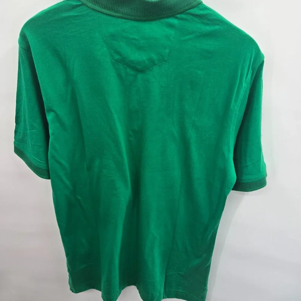 Robert Graham Kelly Green Golf Sport Preppy Embroidered Skull Polo Size Small
